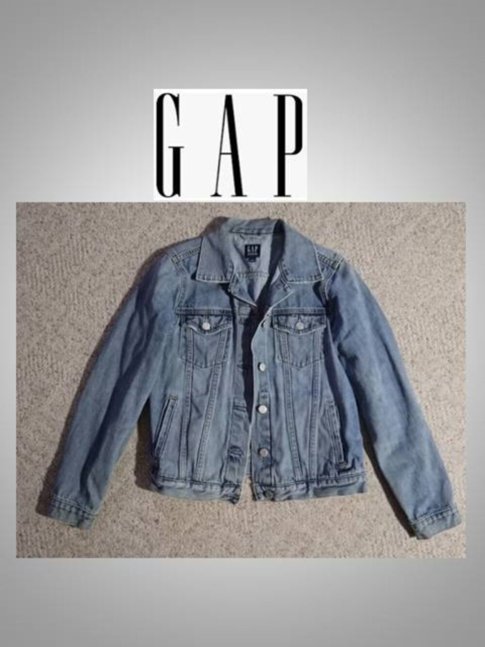 Gap denim jacket coat women's size small